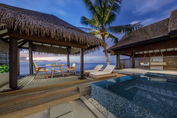 Naladhu_Private_Island_Maldives_Guest_Room_Ocean_House_with_Pool_Evening