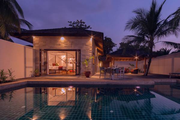 Kuredu Island Resort, Malediven, Private Pool Villa, Außenansicht