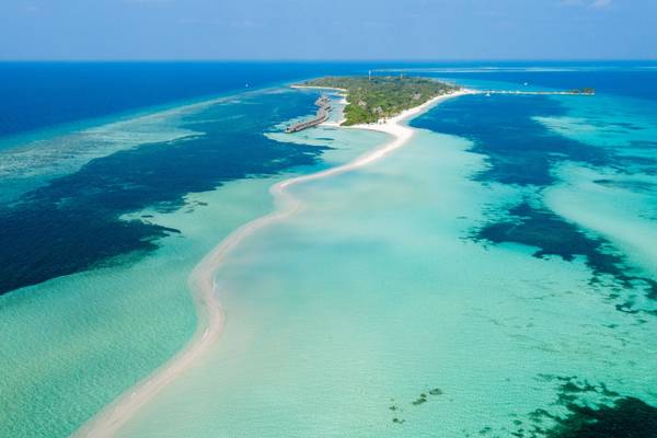 Kuredu_Sandbank_Luftaufnahme