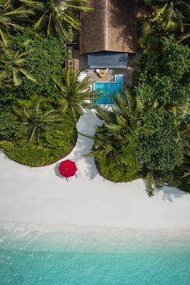 Niyama Private Islands - Deluxe Beach Pool Villa Beach Front - Aerial