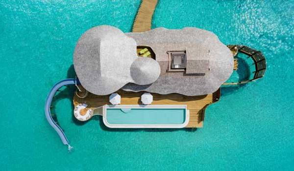 Luftaufnahme, 2 Bedroom Water Reserve with Slide, Soneva Jani