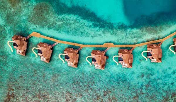 Aerial, Private Ocean Reserve with Slide, OZEN Reserve Bolifushi