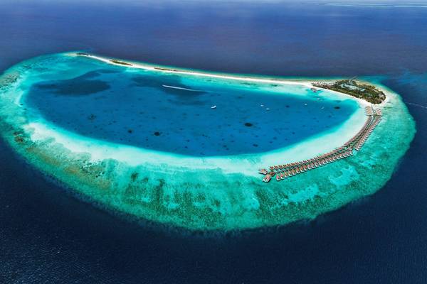 Seaside Finolhu, Baa Atoll, Maldives, Slider, Aerial