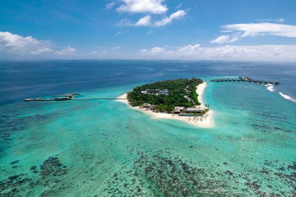 Alila Kothaifaru Maldives, Malediven, Luftbild Insel