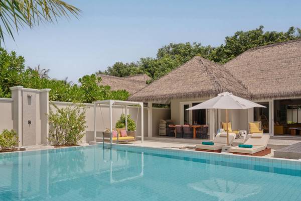 Seaside Finolhu_Two Bedroom Beach Pool Villa_Pool Terrace Area